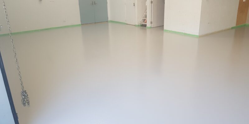 Epoxy coated floor