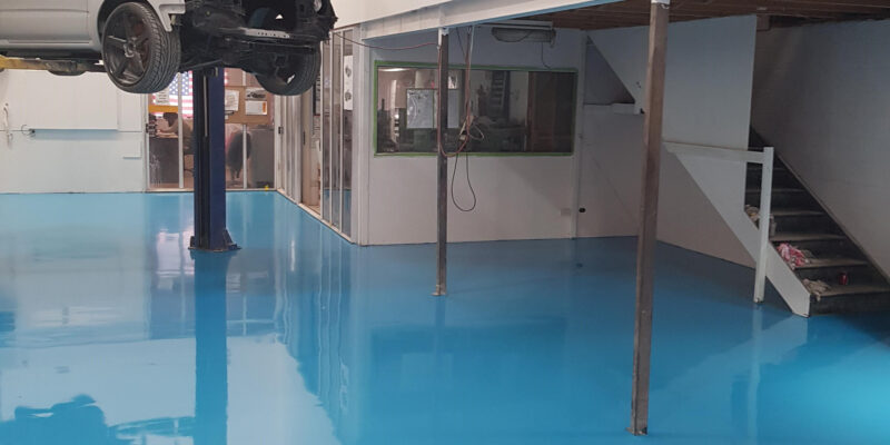 Workshop epoxy floor