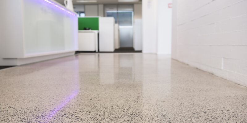 Polished Concrete Floor in Auckland Office