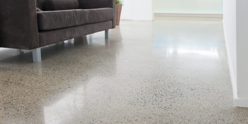 Polished Concrete Floor in Office Building